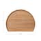 Hello Honey® 11" Natural Modern Wood Semi Circle Tray